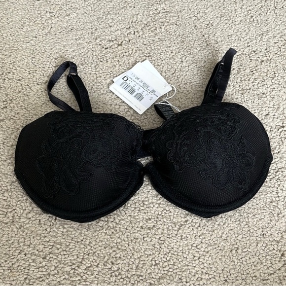 La Perla Black Paisley Lace Push Up Bra NWT - Picture 1 of 4